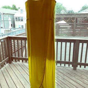 Yellow BCBG Max Azria -Jesse sleeveless maxi dress